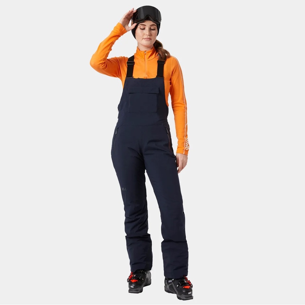 Helly Hansen legendary ski bib in Navy. Size small, regular length.